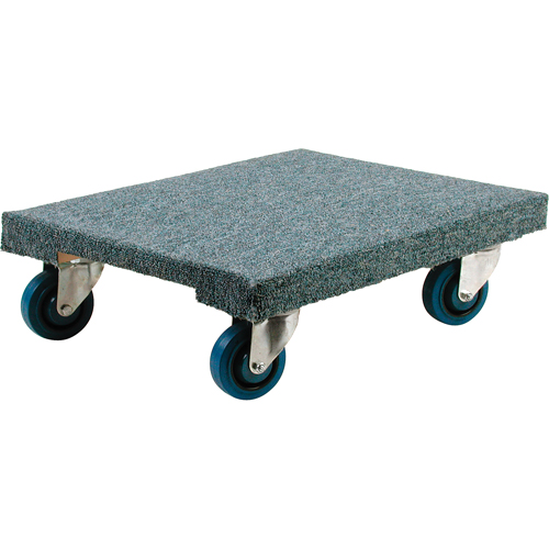 Wood Dollies - Heavy-Duty, Rubber Wheels, 1400 lbs. Capacity, 18" W x 24" D x 7" H Equipex
