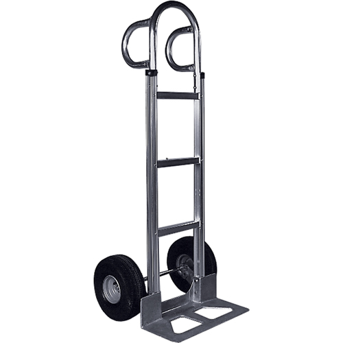 Knocked Down Hand Truck, P-Handle Handle, Aluminum, 55" Height, 500 lbs. Capacity Equipex