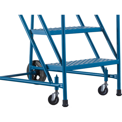 CSA-Certified Rolling Step Ladder, 5 Steps, 22" Step Width, 46" Platform Height, Steel Equipex