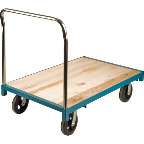 Chariot &agrave; plateforme robuste, 48" lo x 30" la, Capacit&eacute; de 2000 lb, Roues en Caoutchouc Equipex