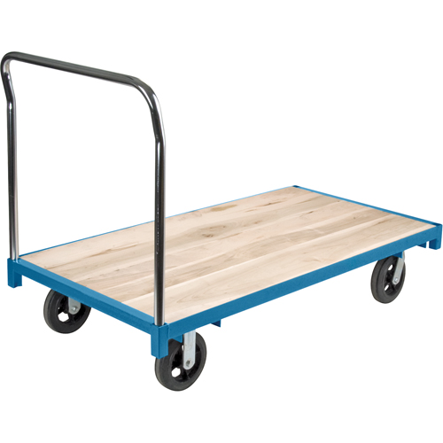 Heavy-Duty Platform Truck, 60" L x 30" W, 2000 lbs. Capacity, Rubber Casters Equipex