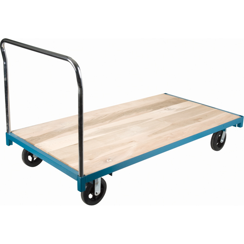 Chariot &agrave; plateforme robuste, 96" lo x 48" la, Capacit&eacute; de 2000 lb, Roues en Caoutchouc Equipex