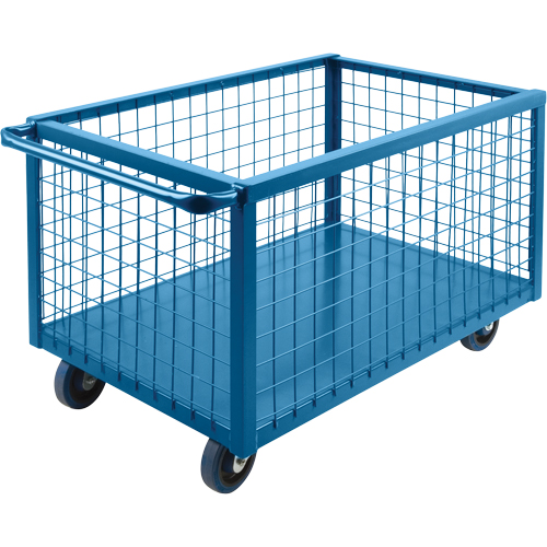 Wire Mesh Box Truck, Steel, 51" L x 24" W x 31.5" H, 16 cu. ft. Volume, 1200 lbs. Capacity Equipex