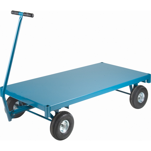 Platform Trucks - Ergonomic Platform Wagon Trucks, 30" W x 60" L, 1000 lbs. Capacity Equipex