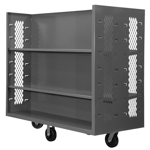 Wire Shelf Cart, Steel, 30" x 54" x 60", 1500 lbs. Capacity Equipex