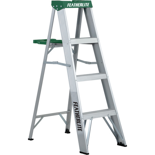 Escabeaux commerciaux (s&eacute;rie 2400), 4', Aluminium, Capacit&eacute; 225 lb, Type 2 Equipex