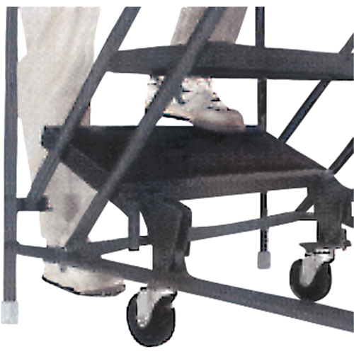 Slope Rolling Ladder, 9 Steps, Anti-Skid, 50° Incline, 90" High Equipex