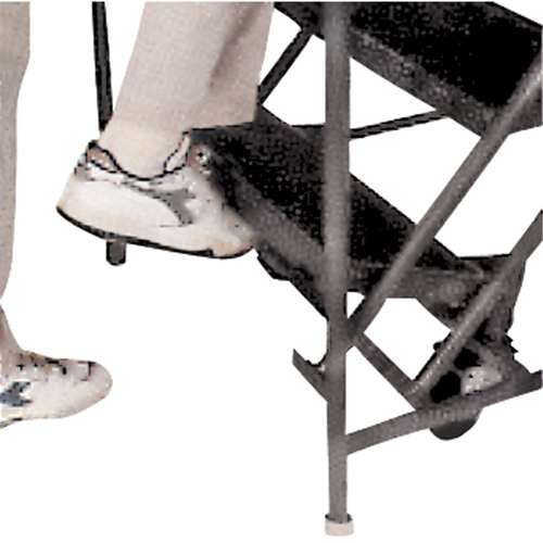 Slope Rolling Ladder, 9 Steps, Anti-Skid, 50° Incline, 90" High Equipex