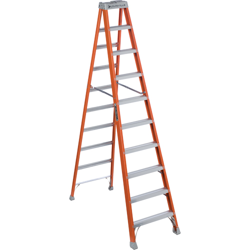 Escabeaux industriels robustes, 10', Fibre de verre, Capacit&eacute; 300 lb, Type 1A Equipex