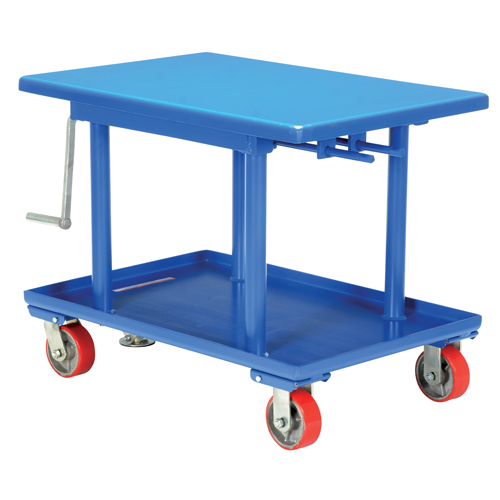 Hydraulic Lift Table, 24" L x 36" W, Steel, 2000 lbs. Capacity Equipex