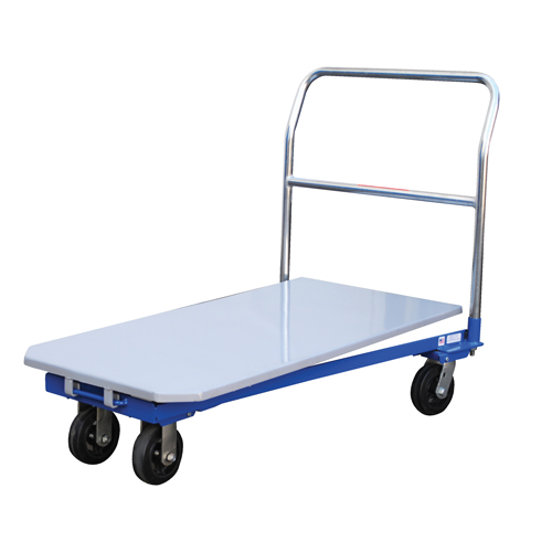 Platform Cart, 48" L x 24" W, 1500 lbs. Capacity, Mold-on Rubber Casters Equipex