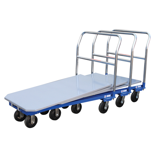 Platform Cart, 48" L x 24" W, 1500 lbs. Capacity, Mold-on Rubber Casters Equipex
