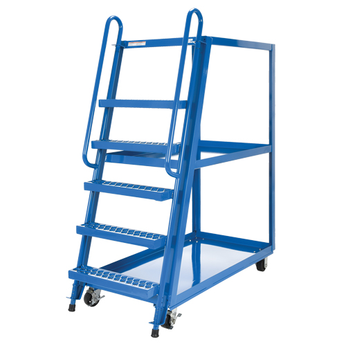 Chariot &agrave; cueillette, Acier, 27-7/8" la x 56-1/8" p, 3 tablettes, Capacit&eacute; 1000 lb Equipex