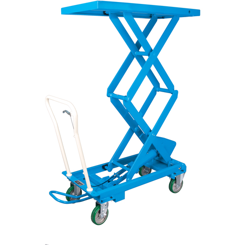 Scissor Lift Tables, 20-1/2" L x 39-3/4" W, Steel, 660 lbs. Capacity Equipex