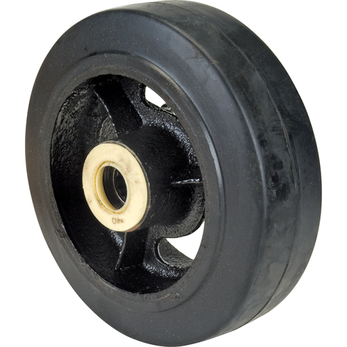 Rubber Wheels, 6" (152 mm) Dia. x 2" (51 mm) W, 550 lbs. (249 kg.) Capacity Equipex