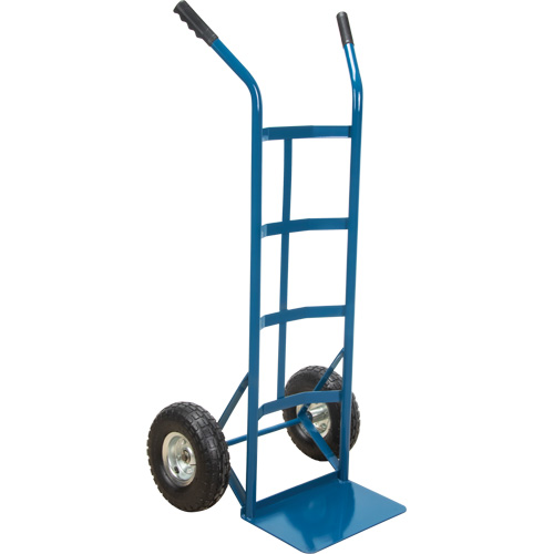 All-Welded Hand Truck, Dual Handle, Steel, 46" Height, 600 lbs. Capacity Equipex