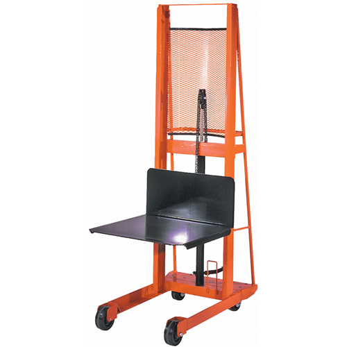 Hydraulic Platform Lift Stacker, Foot Pump Operated, 1000 lbs. Capacity, 80" Max Lift Equipex