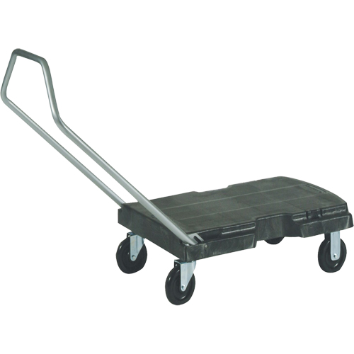 Chariots Triple, 32-1/2" lo x 20-1/2" la, 500 lb cap, Roues Caoutchouc Equipex