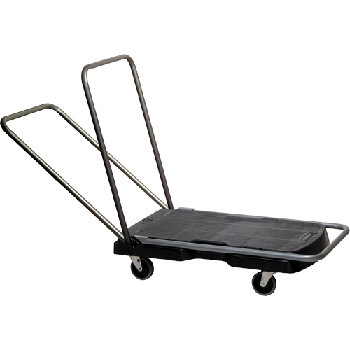 Chariots Triple, 32-1/2" lo x 20-1/2" la, 500 lb cap, Roues Caoutchouc Equipex