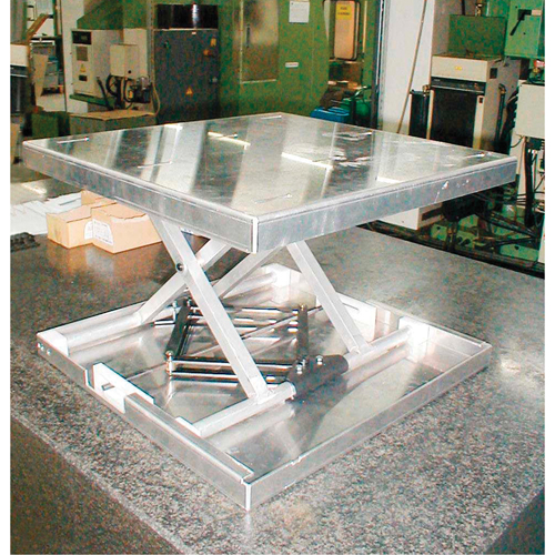 Lift-Tool Table Top Scissor Lift, 23" L x 22" W, Aluminum, 300 lbs. Capacity Equipex