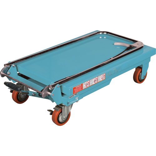 Heavy-Duty Hydraulic Scissor Lift Table, 27-1/2" L x 17-3/4" W, Steel, 330 lbs. Capacity Equipex
