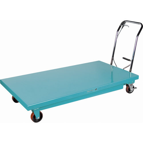 Heavy-Duty Hydraulic Scissor Lift Table, 63" L x 31-7/8" W, Steel, 1100 lbs. Capacity Equipex