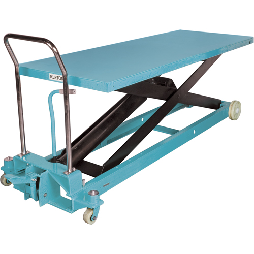Heavy-Duty Hydraulic Scissor Lift Table, 80-1/8" L x 29-1/2" W, Steel, 2200 lbs. Capacity Equipex
