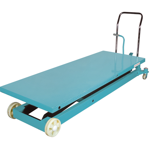 Heavy-Duty Hydraulic Scissor Lift Table, 80-1/8" L x 29-1/2" W, Steel, 2200 lbs. Capacity Equipex