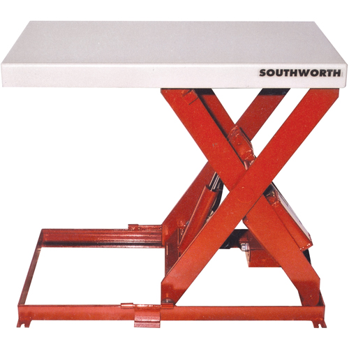 Scissor Lift Table, Steel, 36" L x 20" W, 550 lbs. Capacity Equipex