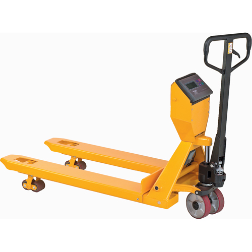 Transpalette avec balance num&eacute;rique, 27,5" lo x 27,5" la, Capacit&eacute; de 5000 lb Equipex