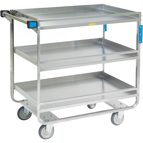 Chariots avec barres de retenue, 3 Tiers, 23" la x 37-1/4" h x 38-5/8" p, Capacit&eacute; 700 lb Equipex