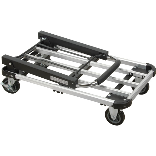 Chariots &agrave; plateforme pliants, Aluminium, 300 lb, 28" lo x 16" la, Hauteur 32" Equipex