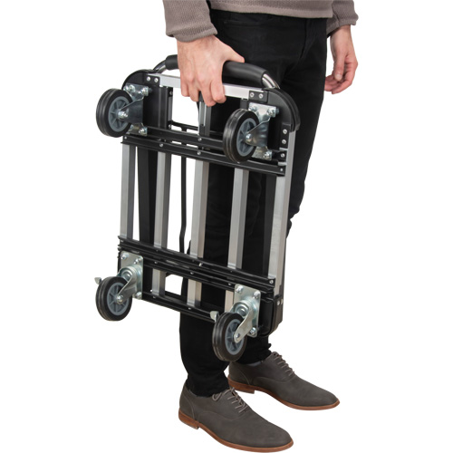 Chariots &agrave; plateforme pliants, Aluminium, 300 lb, 28" lo x 16" la, Hauteur 32" Equipex