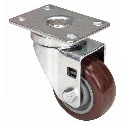 Roulette, Pivotant, 3" (76 mm), Polyur&eacute;thane, 230 lb (104 kg) Equipex