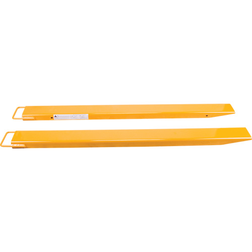 Rallonges de fourches, 72" l x 6" la, Pour des largeurs de fourches 5" Equipex