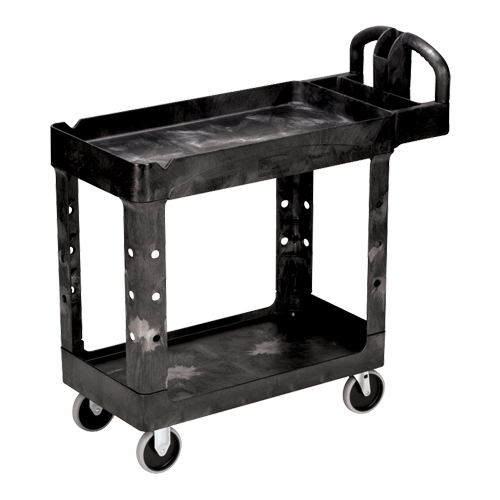Heavy Duty Utility Cart - 4500-88, 2 Tiers, 17-1/8" x 33-1/4" x 39", 500 lbs. Capacity Equipex