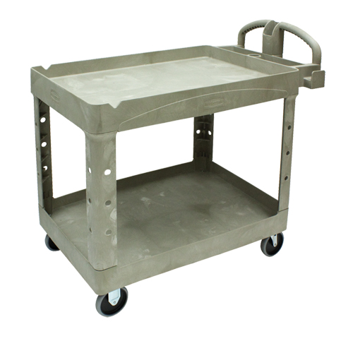 Heavy Duty Utility Cart - 4520-88, 2 Tiers, 25-1/4" x 39" x 44", 500 lbs. Capacity Equipex