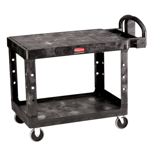 Flat Shelf Heavy Duty Utility Cart - 4525-00, 2 Tiers, 25-7/8" x 33-3/10" x 43-9/10", 500 lbs. Capacity Equipex