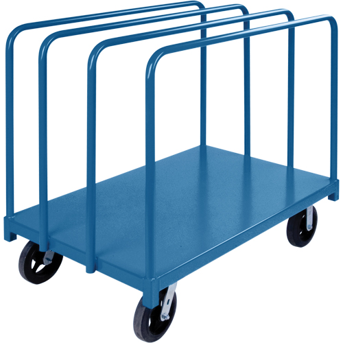 Single Level Rails Heavy-Duty Panel Mover Truck, 48" x 30" x 45", 2000 lbs. Capacity Equipex