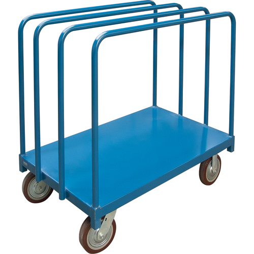 Single Level Rails Heavy-Duty Panel Mover Truck, 48" x 30" x 45", 2500 lbs. Capacity Equipex