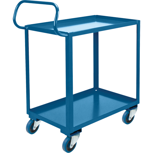 Ergonomic Shelf Truck, 800 lbs. Capacity, Steel, 26" W x 37" H x 38" D, Lip Up Equipex