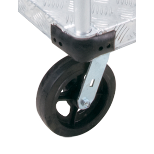 Aluminum Platform Truck, 24" W x 36" L, 2000 lbs. Cap., Mold-on Rubber Wheels Equipex