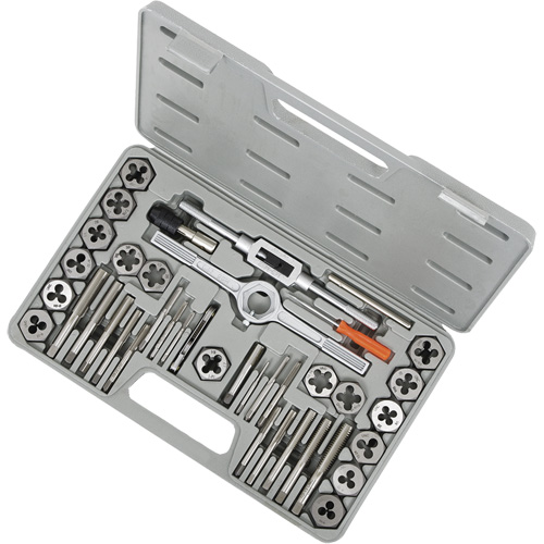 TD40H SAE HSS Tap & Alloy Die Set, 40 Pieces Equipex