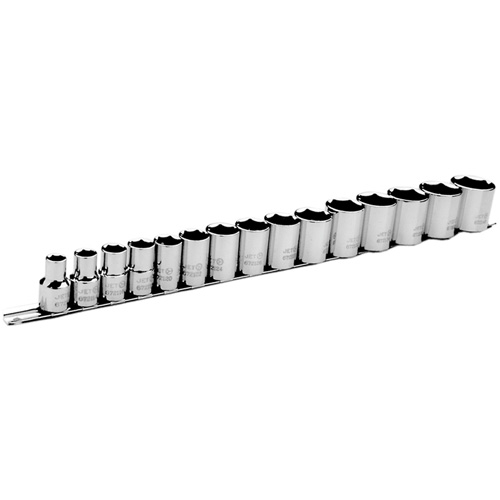 Jeu de douilles SAE &agrave; 6 pans SS1215-6, 15 Mcx, Chocs, Prise de 1/2" Equipex