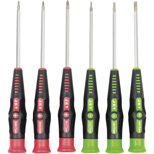 JPSD-6 Precision Screwdriver Set, 6, Magnetic Equipex