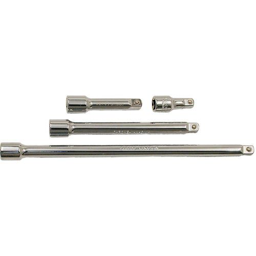 Jeu de barres de rallonges, Prise de 3/8", Fini Chrome, 4 M Equipex