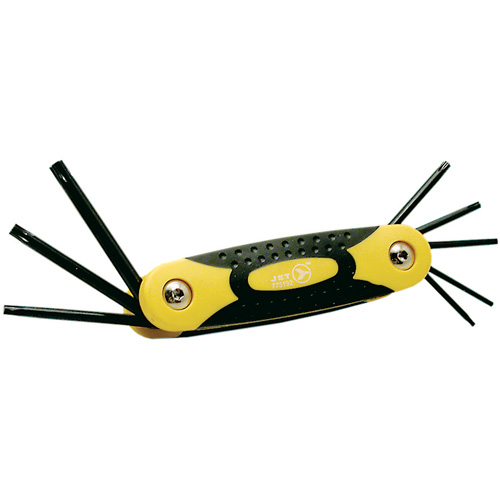 Jeu de cl&eacute;s pliables, 8 mcx, Torx Equipex