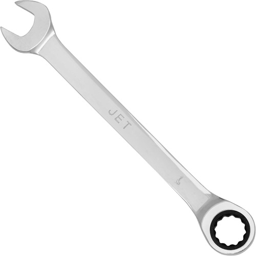 Non-Reversible Long Pattern Ratcheting Combination Wrench, 9 mm, Chrome Finish Equipex