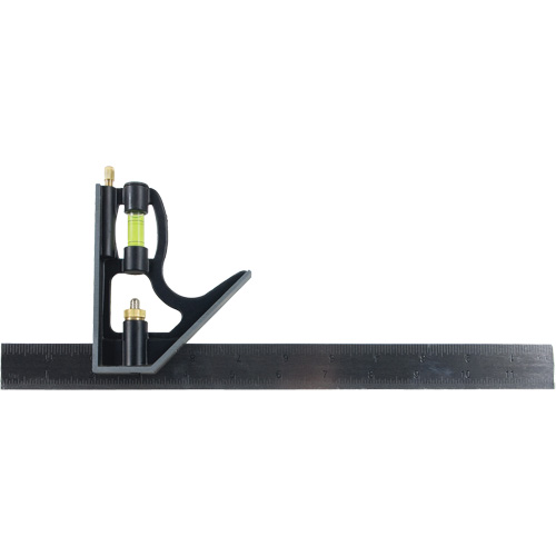 Combination Square, 12" L, Stainless Steel, Plain Equipex