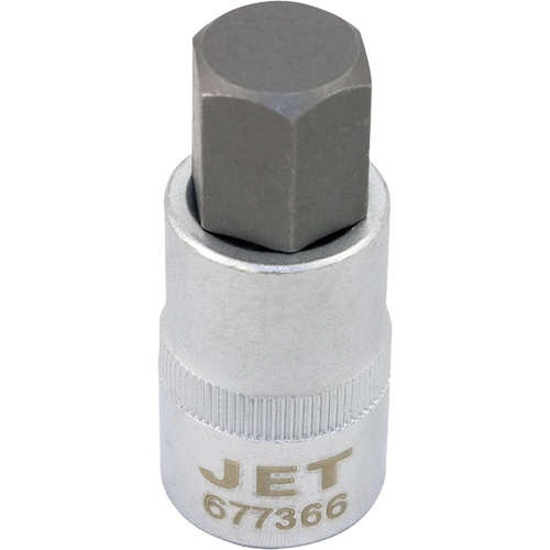 Douille &agrave; embout, Hexagonale, 12 mm x 2" lo, Prise 1/2" Equipex